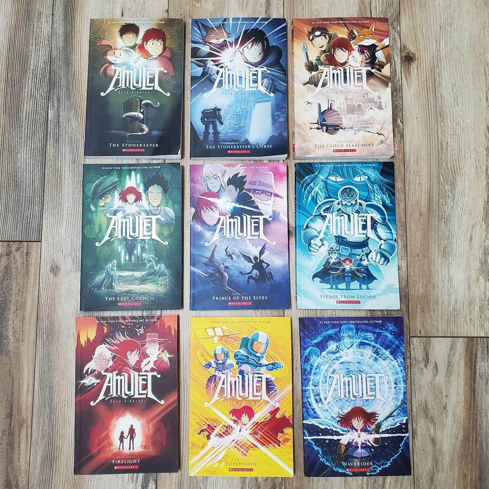 AMULET Graphic Novels Complete Series Books #1-9 by Kazu Kibuishi