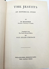 The Jesuits An Historical Study Heinrich Boehmer 1928 Strodach Hardcover