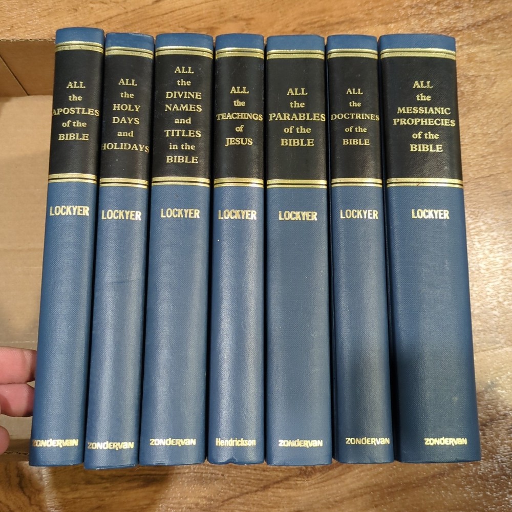 Herbert Lockyer All Series Set Of 7 Books Christian Theology Bible Study Lot