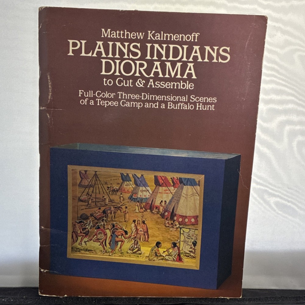 Matthew Kalmenoff Plains Indians Diorama to Cut & Assemble PB Illustrated 1975