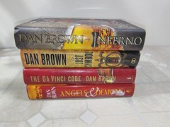Robert Langdon: First 4 Hardcover Books, 2 First Edition Novels Collection!