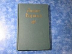 VINTAGE JUNIOR HYMNS Walter Yoder HC 1947 Herald Press 1964 Fifth Printing VGC