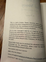 A. J. Finn – End of Story – LARGE PRINT – Paperback – Pre-owned
