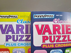 Lot of 2 Classic Variety Puzzles Plus Crosswords by Penny Press – Jumbo Specials