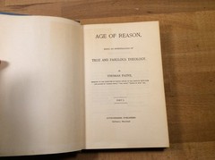 The Age of Reason, Thomas Paine, Ottenheimer Publishers Hardcover w/ Dust Jacket