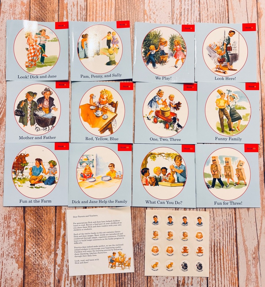 Dick & Jane & Friends 12 Book Collection Softcover