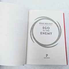 Lot of 2 Ryan Holiday Obstacle Is the Way Ego Is the Enemy Hardcover Like NEW