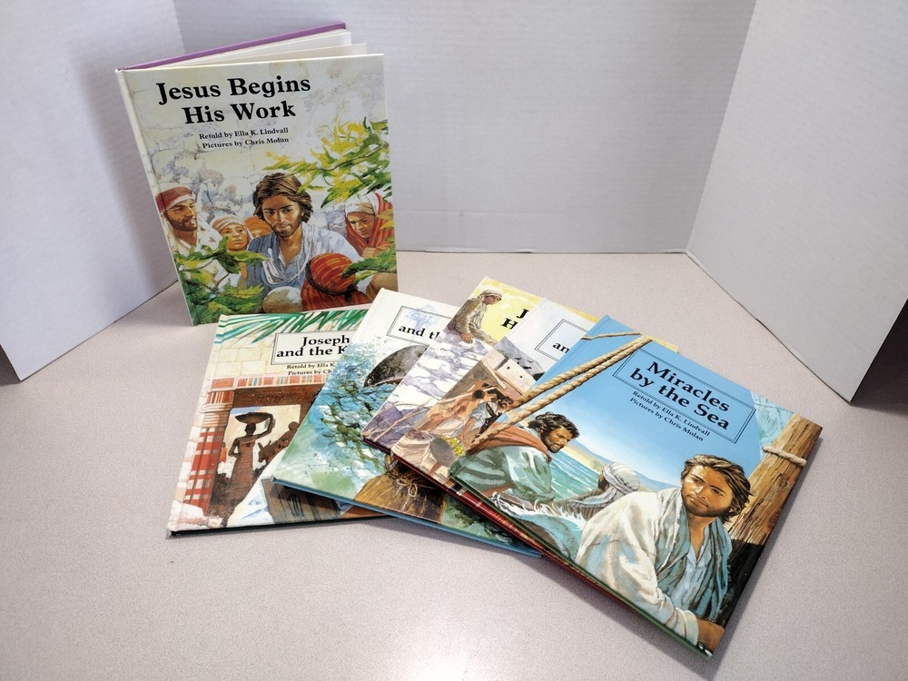 People of the Bible Series Lot of 6 Hardcover Ella K. Lindvall Moody Press Child