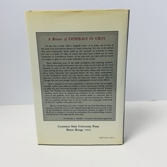 Generals in Gray Ezra J Warner Hardcover Confederate Commanders Civil War