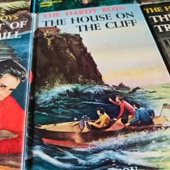 6 Vintage The Hardy Boys Mystery Books Franklin W Dixon Blue Matte 1 – 4 10, 11