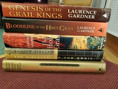 Holy Grail: Lot Of 5 books, 3 HC & 2 PB, LN. Gardner, Baigent, Barber, Sinclair