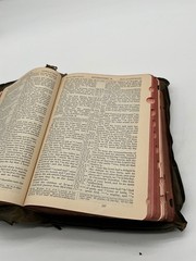 Holy Bible Red Letter Edition With The Words of Jesus Clara M Gamblin 1985 BK