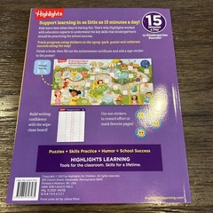 Set of 4,Highlights Kindergarten Success 15 Minutes a Day Learning Fun Workbooks