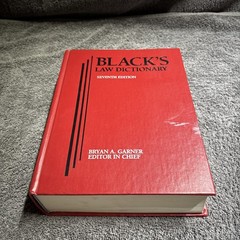 Black’s Law Dictionary 7th Edition Bryan A. Garner Editor in Chief 1999 – GOOD