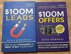 $100M Offers(Vol.1) + $100M Leads(Vol.2): by Alex Hormozi Paperback 2 books set