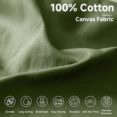 100% Cotton Canvas Fabric 10Oz. 59 Inch by the Yard, Nature Duck Fabric Textile