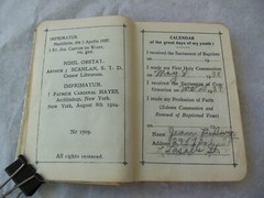Vtg Little Key of Heaven Prayer book 1937! CELLUOID COVER! CRUCIFIX! GILDED