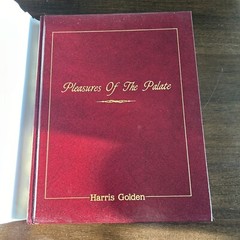 Pleasures Of The Palate by Harris Golden Signed 1989 HB/DJ