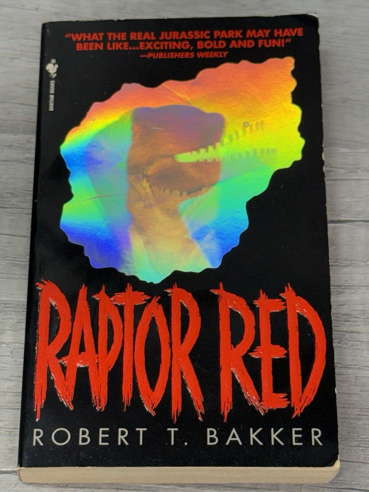 Raptor Red Robert T. Bakker 1996 First Paperback Edition Dinosaur Sci-Fi Bantam
