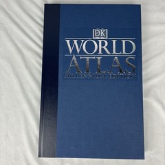 Millennium Edition DK World Atlas Large 12×18 w/ Box Made in USA Vintage 1999