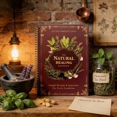 The Natural Healing Handbook, Spiral-Bound Guide for Herbal Remedies and Natural