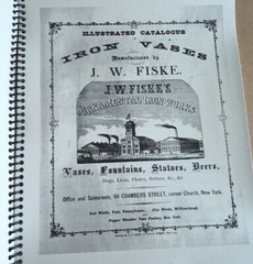 J W Fiske (1865) Ornamental Iron Vases Fountains Statues Catalog * Garden Pieces