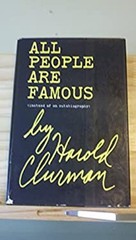 All People Are Famous Hardcover Harold Clurman