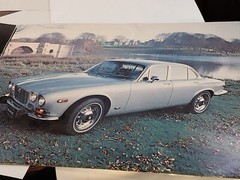 1973 Jaguar XJ 6 brochure. 9″ x 12.25″. Good shape. Great pics. Some tape damage
