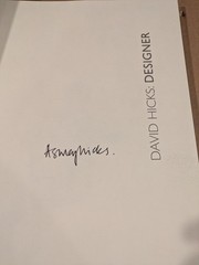 SIGNED David Hicks Designer by Hicks Ashley Coffee Table Book Interior Designer