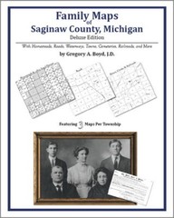 Family Maps Saginaw County Michigan Genealogy MI Plat