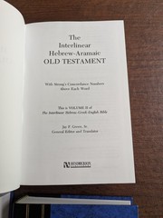 The Interlinear Hebrew-Greek-English Bible Four Volume Set