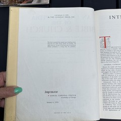 Rev. John P. O’connell CATHOLIC ENCYCLOPEDIA OF THE BIBLE AND CHURCH HC 1958