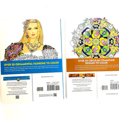 Steampunk Whimsical Mandalas Mix Lot of 6 Adult Coloring Books by Creative Haven
