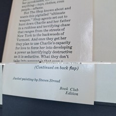Vintage Stephen King FIRESTARTER Book Club 1st Edition 1980 Hardback Dust jacket