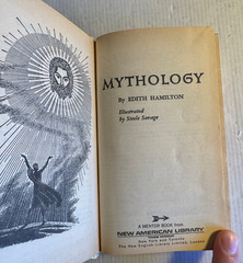 Mythology Edith Hamilton RARE Permabound Ex-Library 1942 Vintage Hardcover