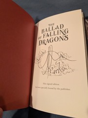 Sarah A. Parker The Ballad of Falling Dragons SIGNED First Edition Hardcover 🆕✅