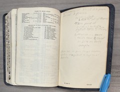 RARE 1963 Compact Harper BLUE MOROCCO Leather KJV Bible Eyre Spottiswoode 2400X