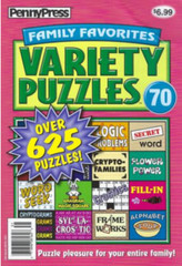 PENNY PRESS | FAMILY FAVORITES | VARIETY PUZZLES #70- OVER 625 PUZZLES
