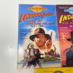 1984 Find Your Fate Adventure Indiana Jones Books 1, 4 & 6 (1st Ed.)- READ DESC.