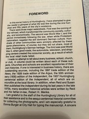 Vtg. Book History Of Huntingburg IN 1987 By Hugo C. Songer 288 Pages Illustrated
