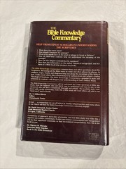 Bible Knowledge Commentary: New Testament by John F. Walvoord & Roy B. Zuck