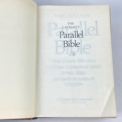 Layman’s Parallel Bible KJV MLB Living Bible RSV Zondervan Hardcover 1973 VTG