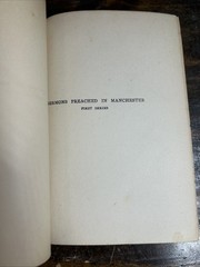 Sermons Preached In Manchester by Maclaren D.D. 1st Series 1902 Funk & Wagnall