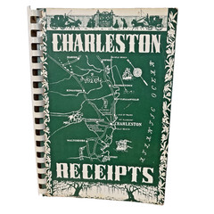 1950 Charleston Receipts Cookbook Vtg 1986 Reprint Junior League Spiral Southern