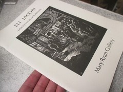 Eli Jacobs Linoleum Block Print Catalog Mary Ryan Gallery 1986 art reference
