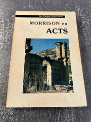 Morrison on Acts by AMG Publishers