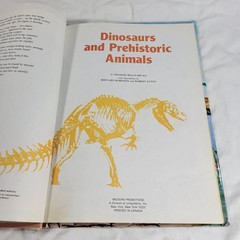 Dinosaurs And Prehistoric Animals Book Vintage 1981 Kid’s Hardcover Honey Bear