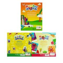 Numberblocks Colouring Fun & Sticker Activity 3 Books Set – Ages 3+ – Paperback