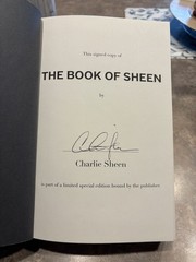 CHARLIE SHEEN THE BOOK OF SHEEN SIGNED AUTOGRAPHED HARDCOVER 1ST EDITION #10