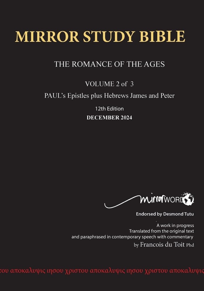 PAPERback 15th Edition MARCH 2026 MIRROR STUDY BIBLE 518p VOLUME 2 OF 3 Paul…